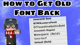 How to Get Old Font Back *No Clickbait