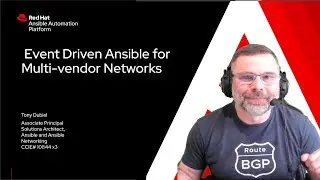 Event Driven Ansible for Multivendor Networks