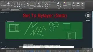 SetBylayer Command In AutoCAD In Hindi