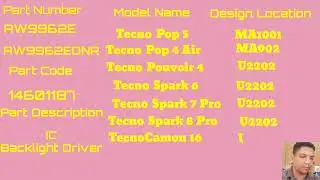 بدائل IC BACKLIGHT DRIVER AW9962E AW9962EDNR
