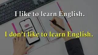 English Lessons for Beginners | I like - I don’t like