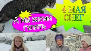 4 МАЯ - СНЕГ.  А мы хотим гулять!