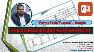PowerPoint tutorial | Link an Excel Table to PowerPoint