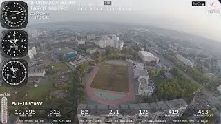 Полет на скорость 84,99 км/ч, видео с полетными данными TAROT 680 PRO - Чурбаков Максим