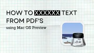 How to Redact Text from PDF's in Mac OS' Preview