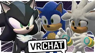 Movie Sonic and Movie Silver Meet Mephiles In VRCHAT?!