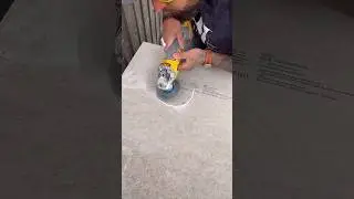 How We Cut Circle ⭕️ Cement boards #asmr #shorts