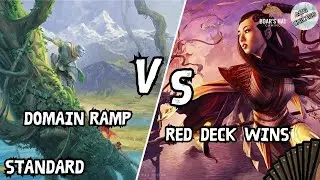 Domain Ramp VS Red Deck Wins [MTG Standard]