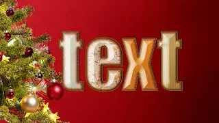 Create text effects for the festive season