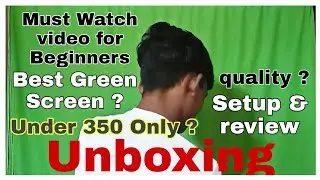 Unboxing Green screen reflector | 8×12 best back drop | setup and review || by Ntube