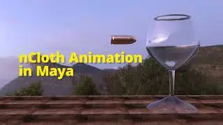 Wine Glass Maya nCloth