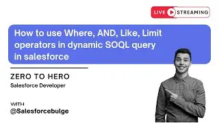 How to use WHERE, AND, LIKE, and LIMIT operators in a dynamic SOQL query | apex programming