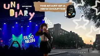 🎧✮ uni diaries 01 || first days of school, solo concert, book shopping 🎧✮