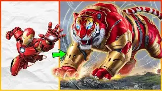 AVENGERS But Tiger: Every Marvel & DC Hero as a Battle Beast (2024) 💥