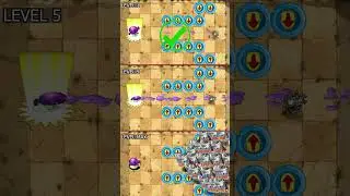 Fifty Fume Shrooms with Plant food vs 100 Sunday Edition Zombies - PvZ 2 #shorts