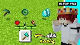 هل تقدر تختم ماين كرافت بخانه واحده - Minecraft with one slot