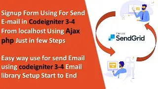 Send Email in Codeigniter 3-4 using localhost | PHP Send Grid Package Service 2020 Urdu/Hindi