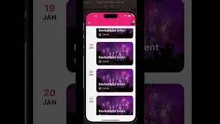 Flutter: Create Timeline Event Home Page UI 