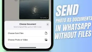 How to Send Photos as Document in WhatsApp in iPhone without Files App