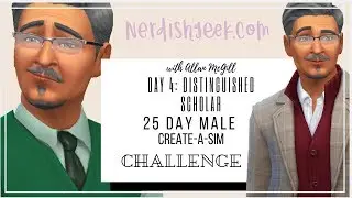 25 Day Male Create A Sim Challenge: Day 4 - Distinguished Scholar