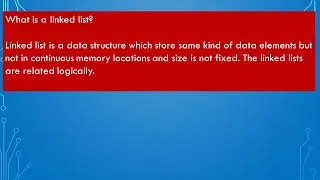 What is a linked list?/computer engineering theory