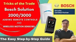 Bosch Alarm Panel Programming - Adding Wireless Sensors & Remotes. (Part 2 of 5)