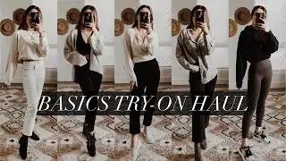 Basics try-on haul 2020 | comfy outfit staples