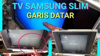 solusi tv Samsung gambar bergaris datar #tvtabung  #samsung