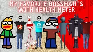 My Favorite Bossfights with Health Meter! - 8 Different Bossfights!! - Baldi's Basics Mods