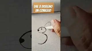 dal 3 disegno un coniglio