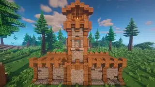 Средневековая Башня и стены в Майнкрафт | Medieval Tower and walls in Minecraft