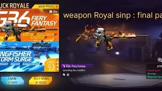 Weapon Royal spin 🥲| Final part | free fire max