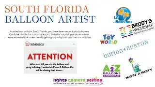 Not sure who to turn to for your #Qualatex balloons now that LPB closed? S FL we've got you covered!