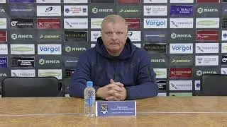 Пресс-конференция главного тренера ФК «Ленинградец» Кирьякова Сергея Вячеславовича