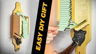 DIY Wall-Mounted Koozie and Bottle Opener
