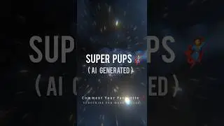 Pups as Superheroes generated using AI