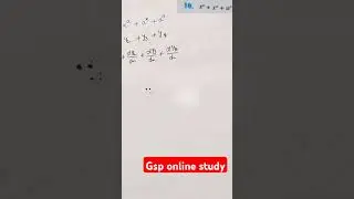 Differentiation class 12 q .10@gsponlinestudychannel6788 #gsp