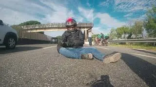Acidente na rodovia SP 55, trevo do Savoy em Itanhaém-SP #motovlog #grave