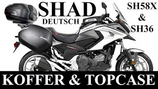 (Deutsch) SHAD Koffer System, Langzeitbericht, Test, Review, SH58X & SH36, NC750X, Topcase,  Taschen