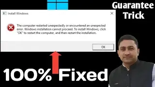 The computer restarted unexpectedly or encountered an unexpected error on Windows 10/11/7 100% Work