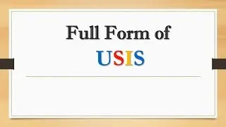 Full Form of USIS  || Did You Know