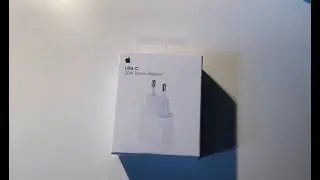 Apple 20w charging adapter unboxing