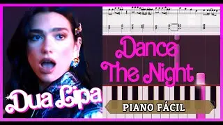 Dua Lipa - Dance The Night - Piano Tutorial [EASY] (From Barbie The Album)