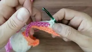 Мк как я вязала  панно + ровный край.