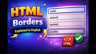 HTML Table Borders Explained 🔥 | Easy English Tutorial for Beginners | Learn Web Design Fast