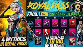 A8 ROYAL PASS NEW CHANGES | A8 ROYAL PASS 1 TO 100 REWARS COMPLETE LOOK | CKD GAMER