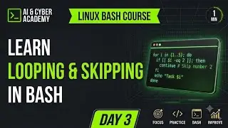 Master Looping & Skipping in Bash! (Linux Course Day 3)