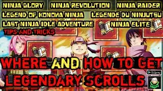 WHERE AND HOW TO GET LEGENDARY SCROLLS NINJA GLORY | LAST NINJA IDLE ADVENTURE