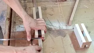How to glue tape to wood طريقة لصق شريط على الخشب