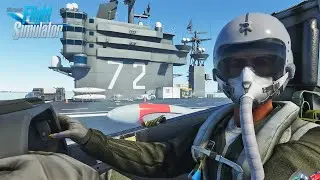 Microsoft Flight Simulator | First FUNCTIONAL Aircraft Carrier | Hard Deck Simulations